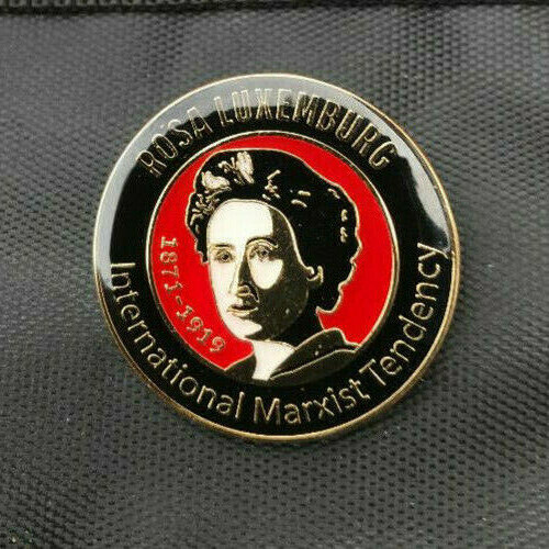 Rosa luxemburg 30mm enamel - enamel, pin