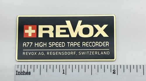 Revox a77 high speed tape - high,