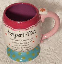 Ganz Ceramic Prosperi Tea Mug Good Fortune and Success Home Decor tblbr1