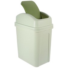  Patio Waste Basket Bin Trashcan with Lid for Kitchen Garage Cover