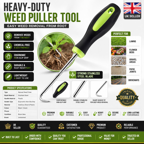 Heavy duty weed puller - puller, tool