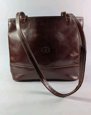 Lloyd Baker Brown Leather Shoulder Bag 33cm X 26cm