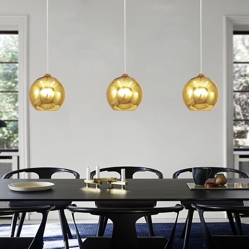 Gold 200mm glass - glass, globe