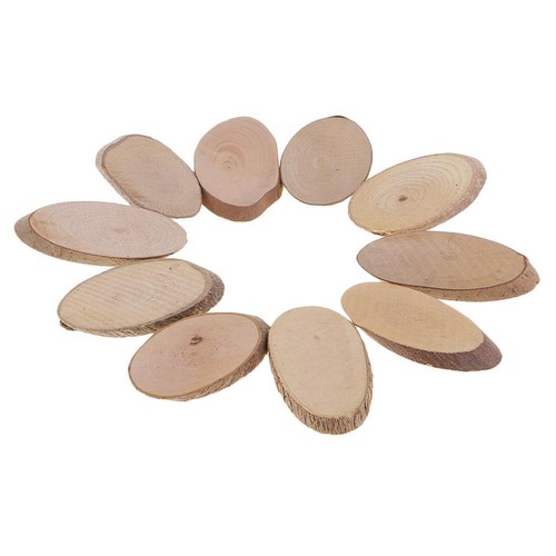 10x natural wood oval - wood,