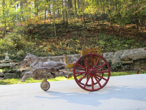 Vintage horse drawn cart with - horse,