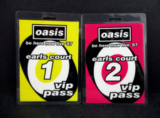 Oasis BE HERE NOW LIVE '97,  Two VIP Passes, Earls Court 1 & 2, September 1997