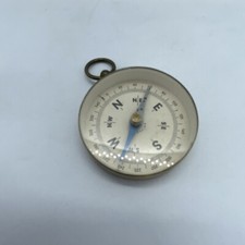 Vintage Small Brass Compass -