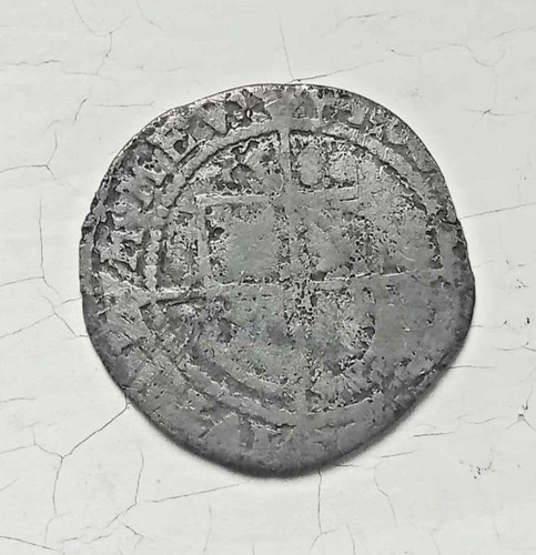 Tudor hammered silver coin - silver,