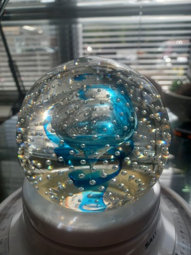 Rare whitefriars glass blue - whitefriars,