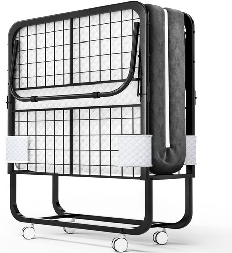 Folding bed with - with, mattress
