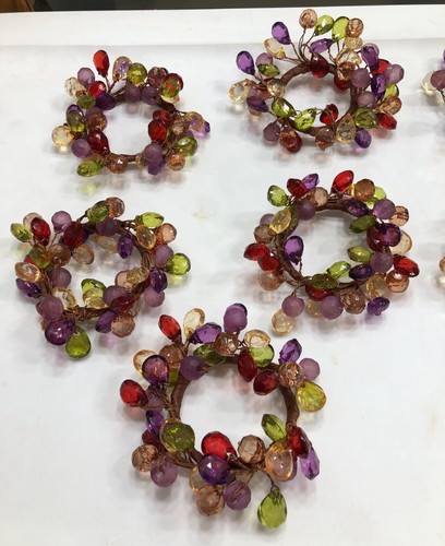 Vintage napkin rings set - rings,