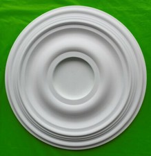 Plaster Ceiling Rose Small Plain Georgian Design 310mm