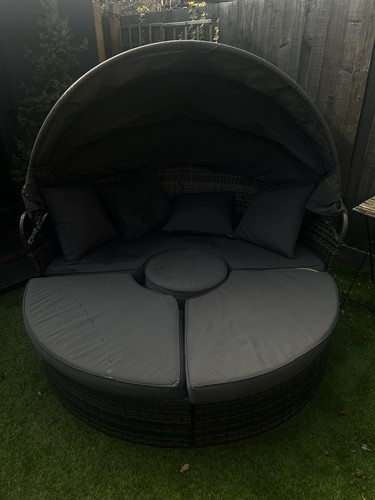 Piece rattan garden daybed - rattan,