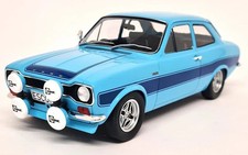 1 : 18 Diecast Model of Ford Escort MK1 RS2000 , RHD,  Blue, Rally, MCG , New !