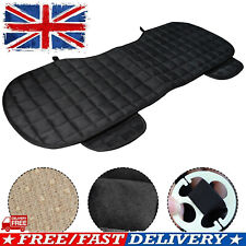 Car Rear Row Seat Cover Pad Plush Lattice Protector Cushion Winter Mat Universal