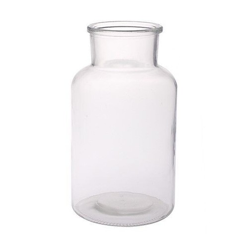 Clear glass vase - jar, bottle