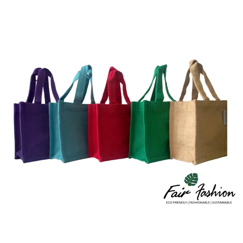 Jute hessian colourful small - jute,