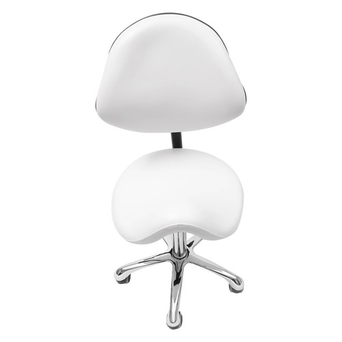 Rolling saddle stool chair - saddle,