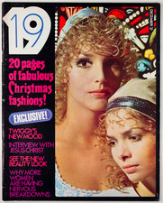 TWIGGY Ossie Clark MR FREEDOM Patchwork 19 MAGAZINE December 1969 Graphic TSHIRT