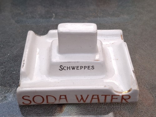 Ceramic white schweppes - ceramic,