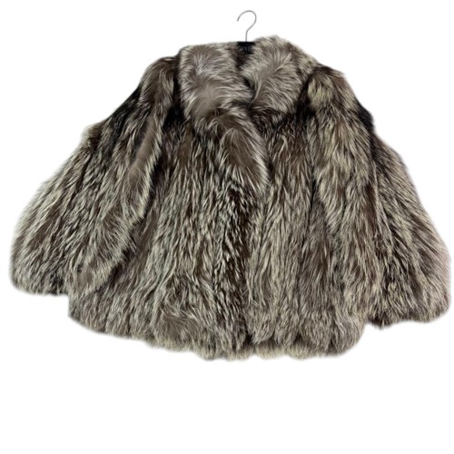 Rotiny silver fox real fur - real,