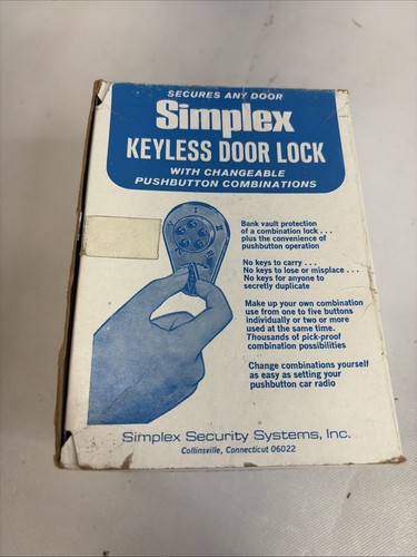 Simplex 917 mechanical keyless - simplex,