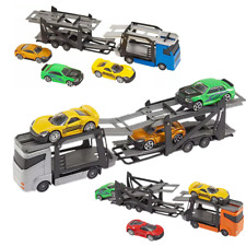 Teamsterz Die-cast Metal Lorry Car Transporter With 3 Cars Toy Truck Assorted
