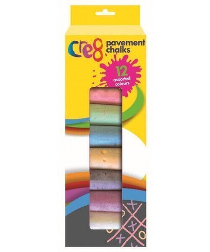 Coloured pavement chalks - coloured,