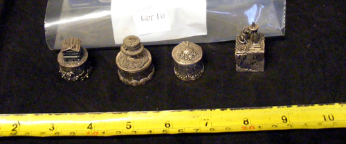 Silver scenes trinket boxes - scenes,