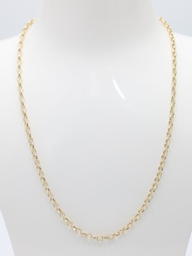 Gold belcher cable chain - gold,