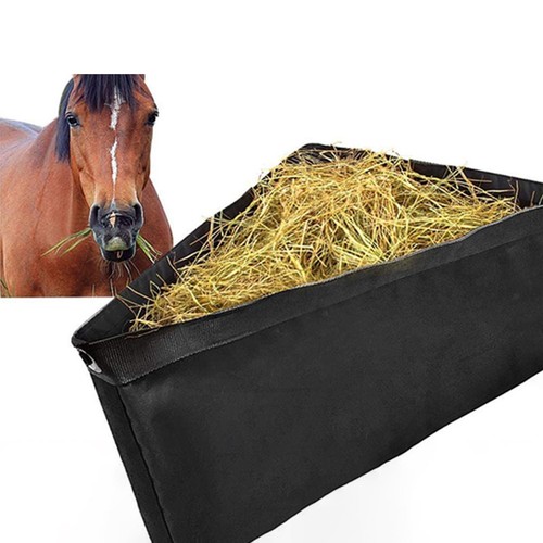 Hay feeder with hanging holes - with,