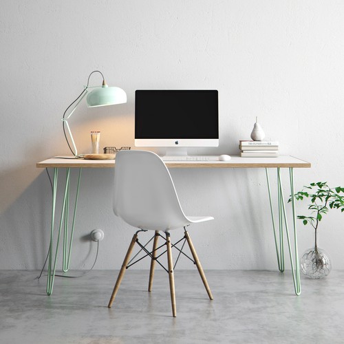 Hairpin desk dining table - desk, &