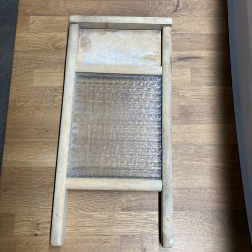Vintage washboard wood glass - washboard,