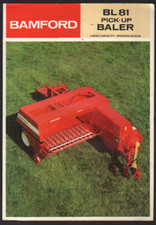 BAMFORD "BL81" Pick-up Baler Brochure