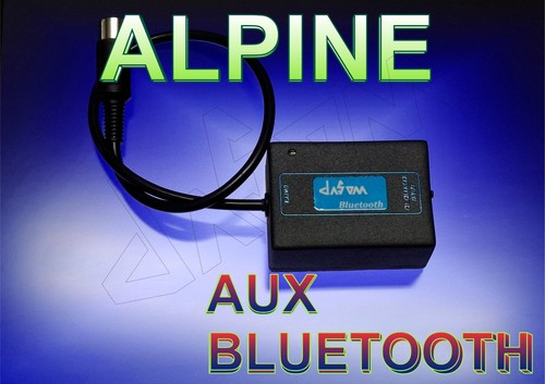 Vintage car radio alpine aux - car,