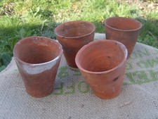4 x Vintage Clay Terracotta