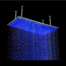 8"x16" Ceiling Mount Rainfall LED Shower Head, include Shower Arm