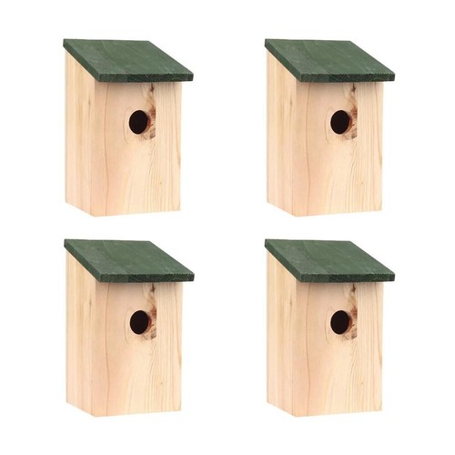 Wooden nesting bird box 4pc - nesting,