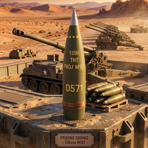 Scale 155mm m107 - 1:1,