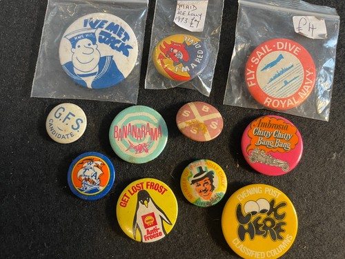 Assorted button pin - assorted,