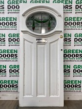 1930s FRONT DOOR WOODEN LEADED
