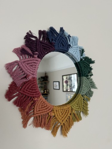 Handmade rainbow macrame - handmade,