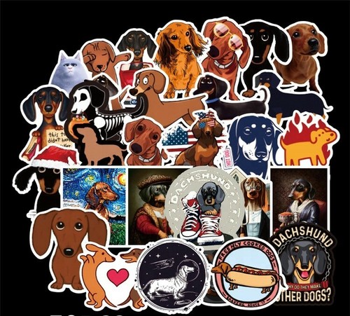 Dachshund dog stickers - dachshund, stickers 