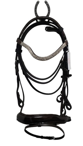 Premium black dressage - premium, bridle
