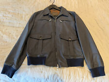 Canali blue bomber jacket
