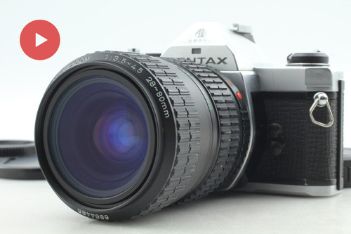 Pentax silver 35mm film - 35mm,