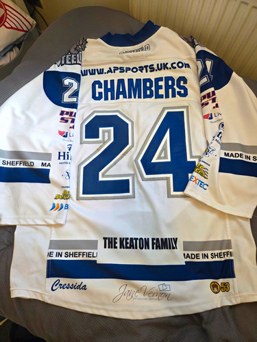 Greg chambers game worn hockey - greg,