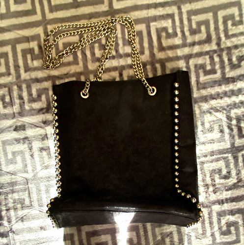 Black zara faux - , leather