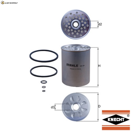 Fuel filter 24d for - kx,
