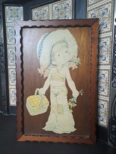 Sarah Kay Picture Art Retro Holly Hobbie Vintage Decoupage Kitch nostalgic child